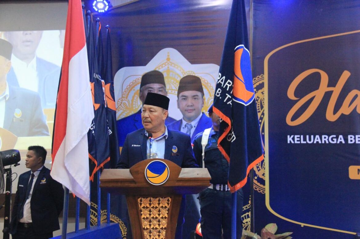 Ketua DPC Partai Nasdem Kabupaten Tabalong H Norhasani karib disapa Haji Sani menyatakan maju dalam Pilkada Tabalong 2024.(foto : ist)
