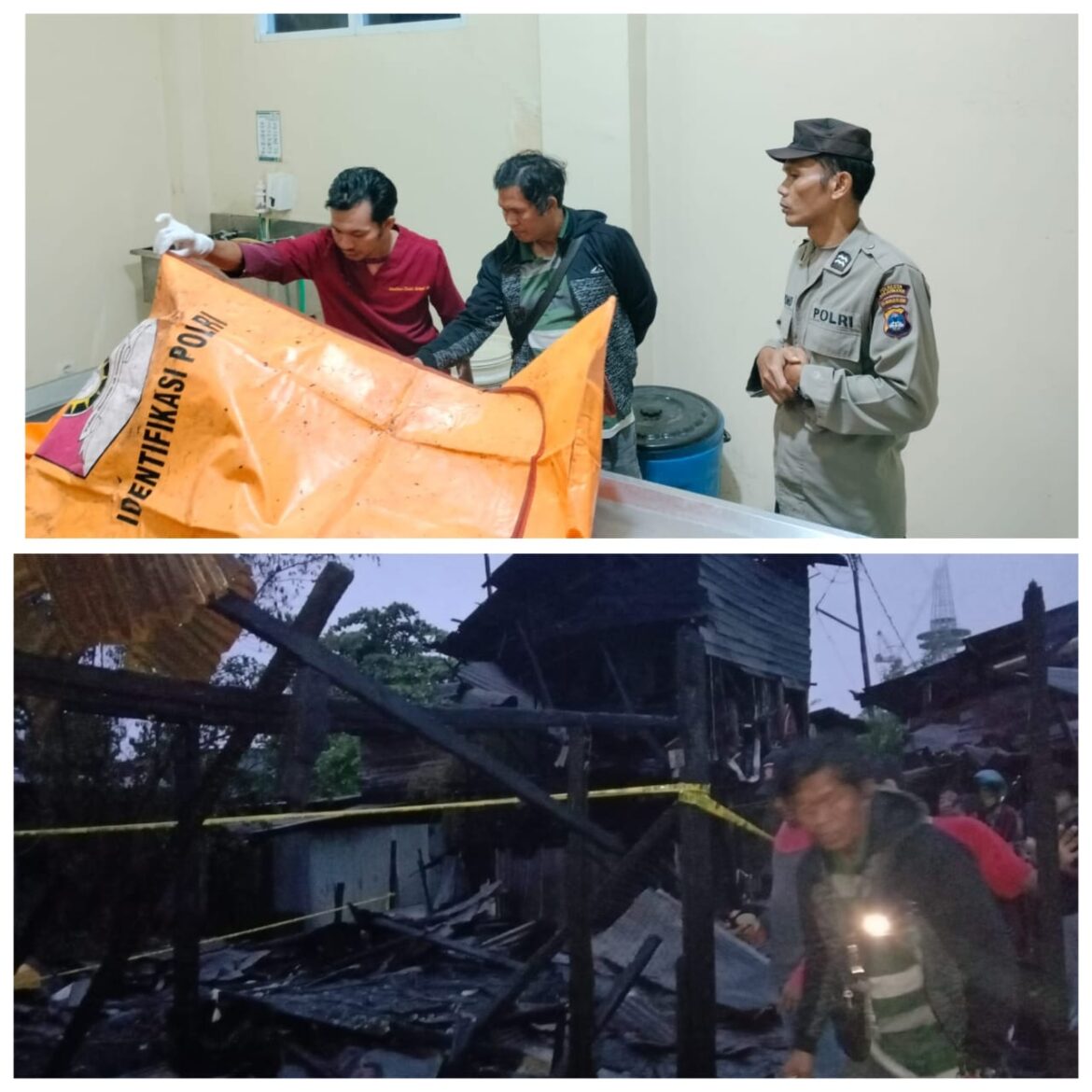 TEWASKAN KAKEK - Api yang berkobar di kawasan Pasar Lama Gang Maluku Banjarmasin menelan korban jiwa terbakar seorang kakek atas nama Ahmad Asikin (58), Selasa (4/6/2024) dinihari sekitar pukul 04.00 Wita. (foto:ist)