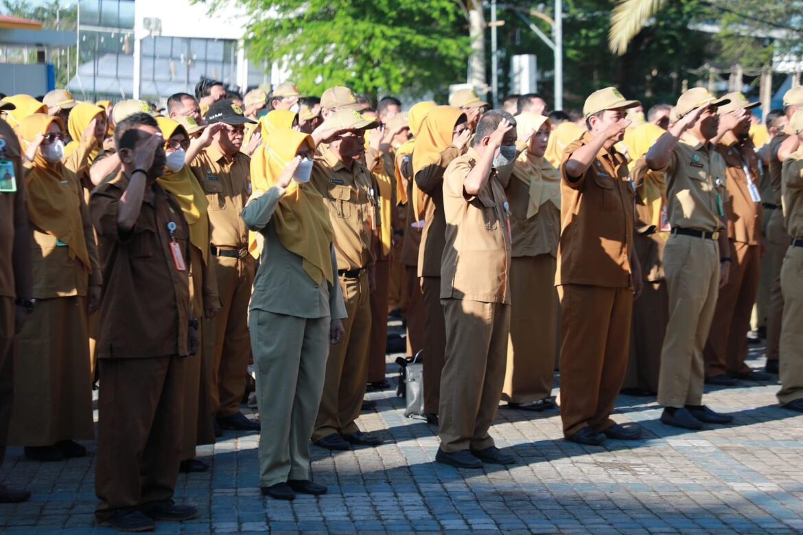 ASN Pemkot Banjarmasin menjalani apel rutinitas