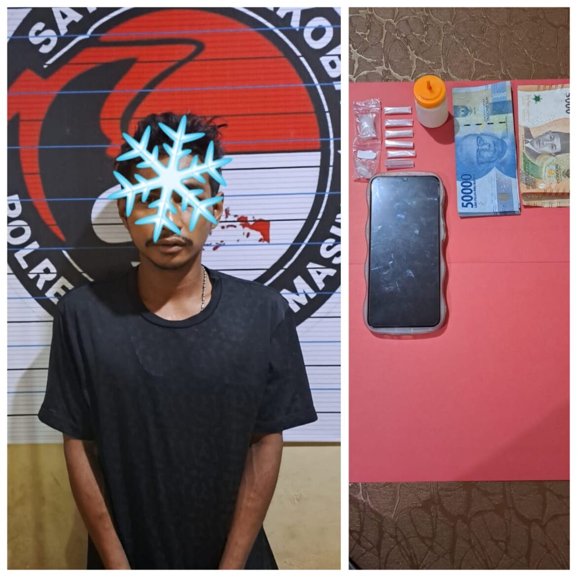 PEMILIK NARKOBA - Pria berinisial Eri ini diduga sering transaksi di rumah hingga ditangkap pihak Polda Kalsel dan diserahkan ke Polsek Banjarmasin Barat untuk diproses terkait kepemilikan 3,37 Gram Sabu-sabu, Kamis (30/5/2024) malam. (foto:ist)