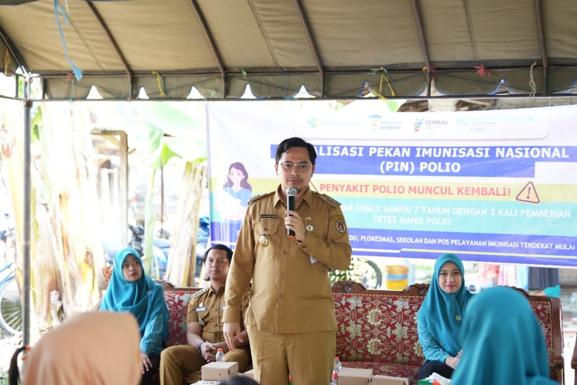 Bupati Aulia Resmikan acara PIN di Kecamatan Pandawan, Kabupaten HST