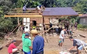 Contoh bedah rumah yang dilakukan untuk kawasan kumuh.(foto : yufanata/brt)