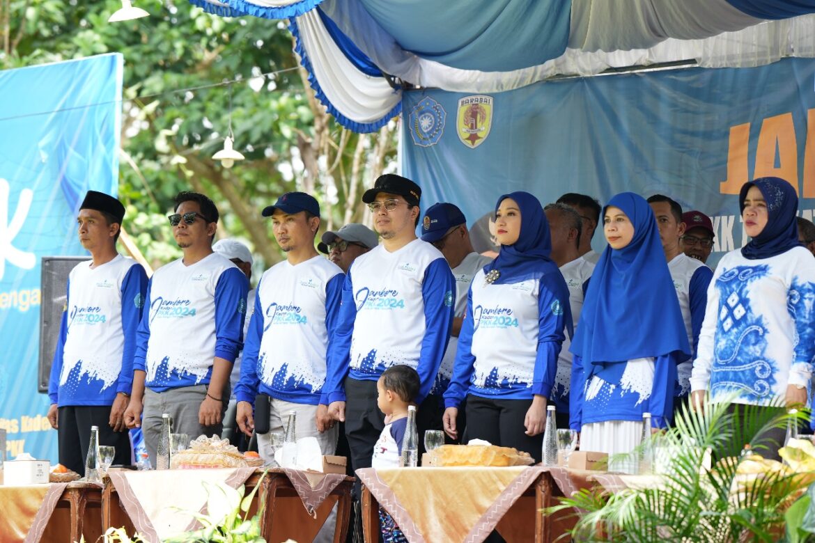 Jambore Kader PKK, di Baruh Bunga Desa Haliau, Kecamatan Batu Benawa, Kabupaten Hulu Sungai Tengah