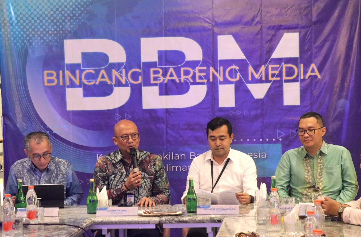 Fadjar Majardi Kepala Perwakilan BI Kalsel Saat Bincang Bareng Media di Kota Banjarmasin (foto:istimewa)