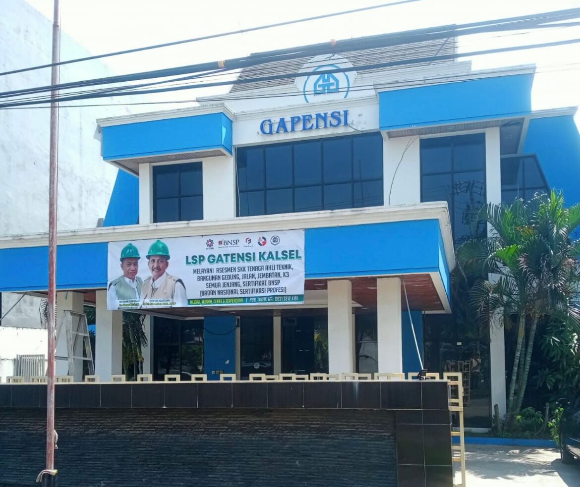 Kantor Gapensi Kalsel di Jalan Brigjen Hasan Basri, Banjarmasin Utara.