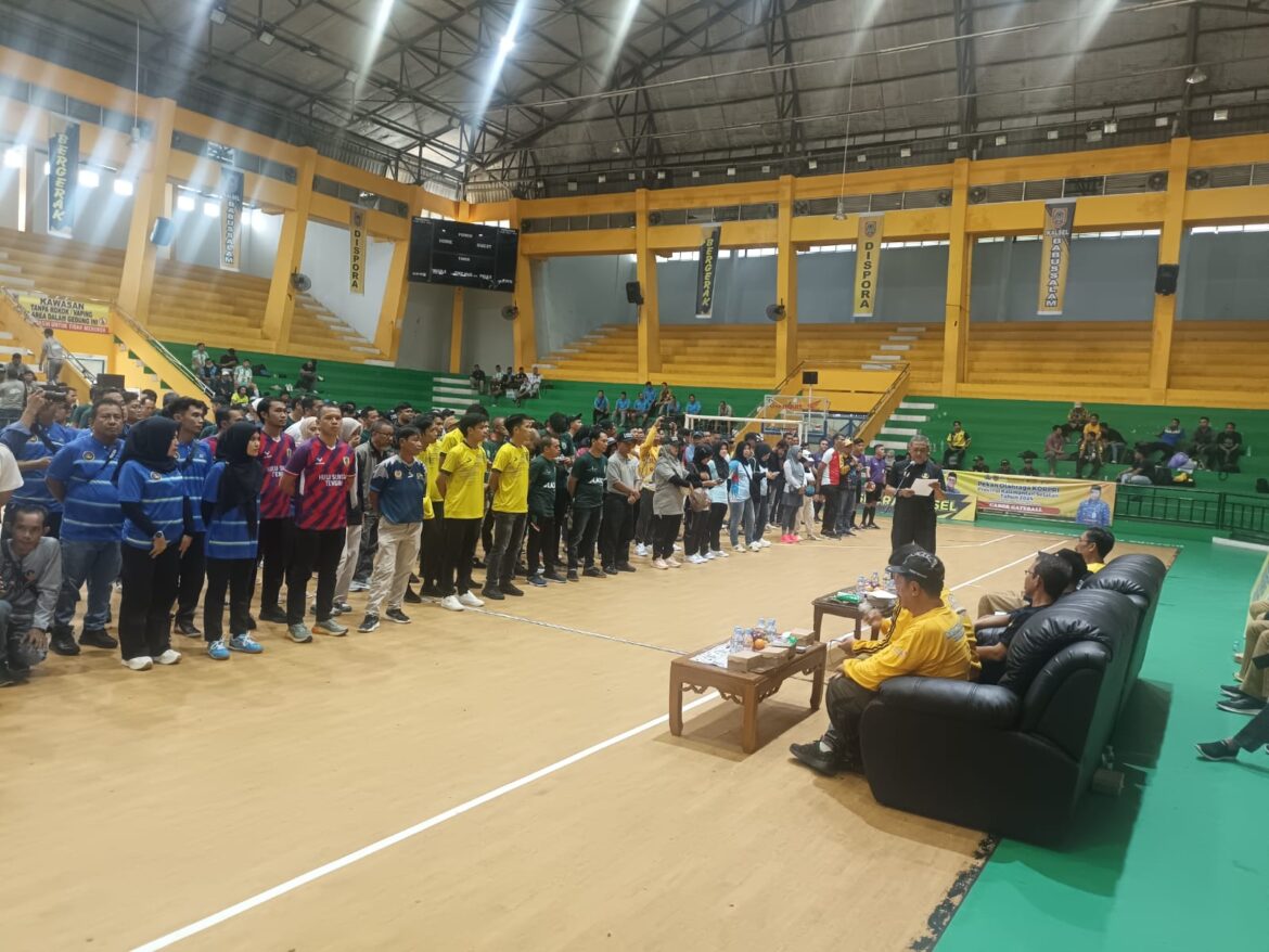 Pembukaan Pekan Olahraga Korpri Selasa (27/8/2024) di Gor Hasanuddin Banjarmasin. (foto: Tolah/brt)