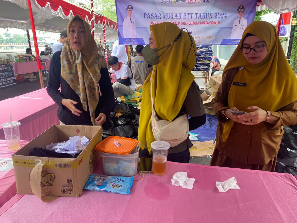 Pasar murah Pemkot Banjarmasin.
