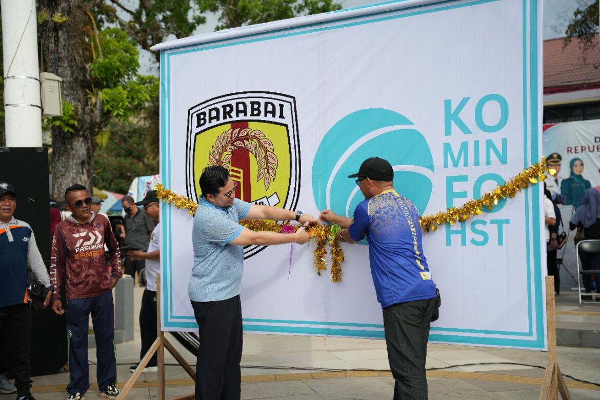 Peresmian Layanan Wifi Gratis di Taman Dwi Warna Barabai