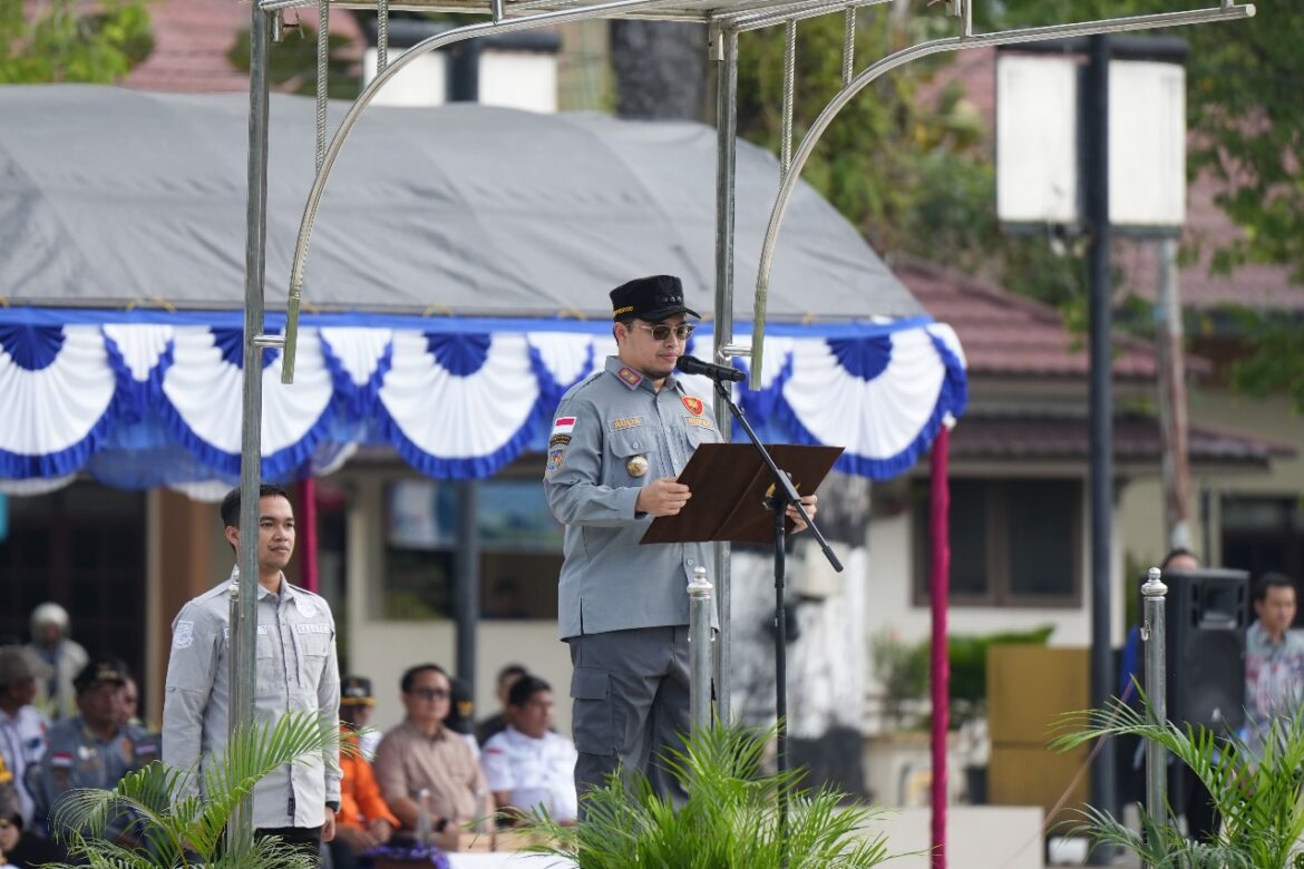 Bupati Aulia Kukuhkan Ratusan Satlinmas Desa dan Kelurahan Se Kabupaten HST