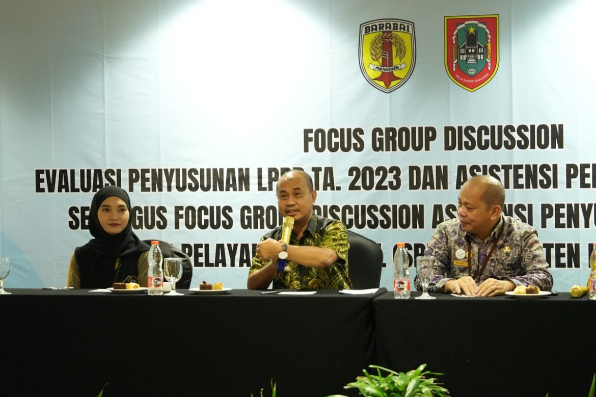 Pjs Bupati HST Gelar FGD Evaluasi LPPD TA 2023.