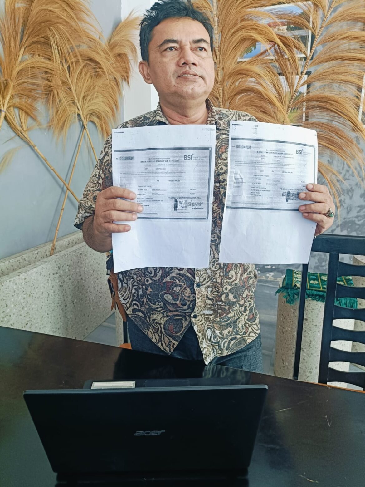 KUASA hukum nasabah BSI , Isai Panantulu Nyapil SH MH (Foto Mercy)