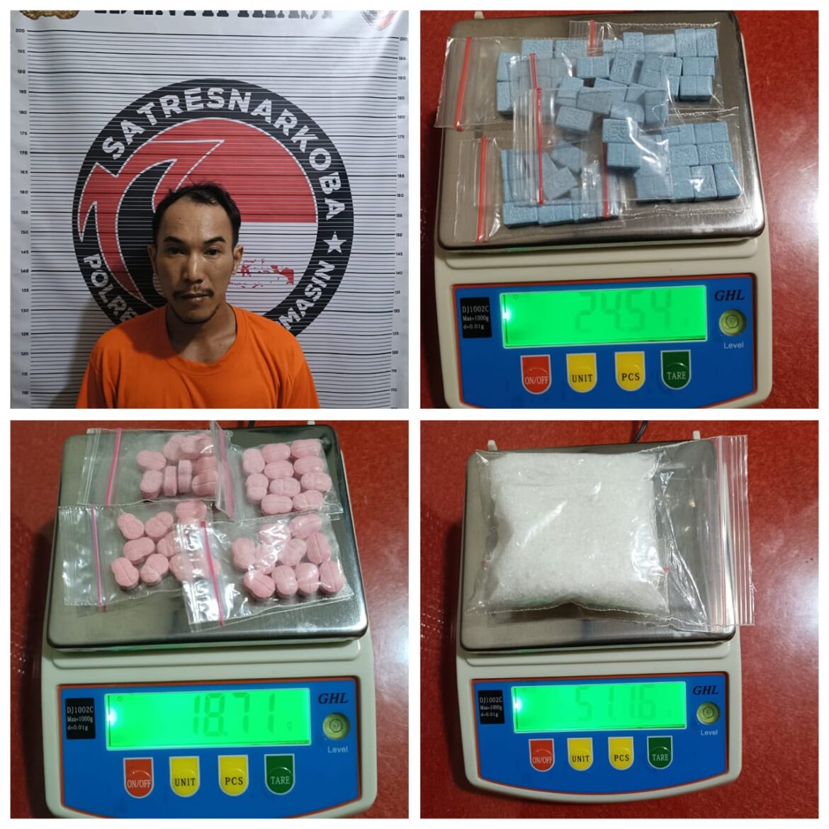 Diamankan Polisi Barang Bukti dan Pelakunya