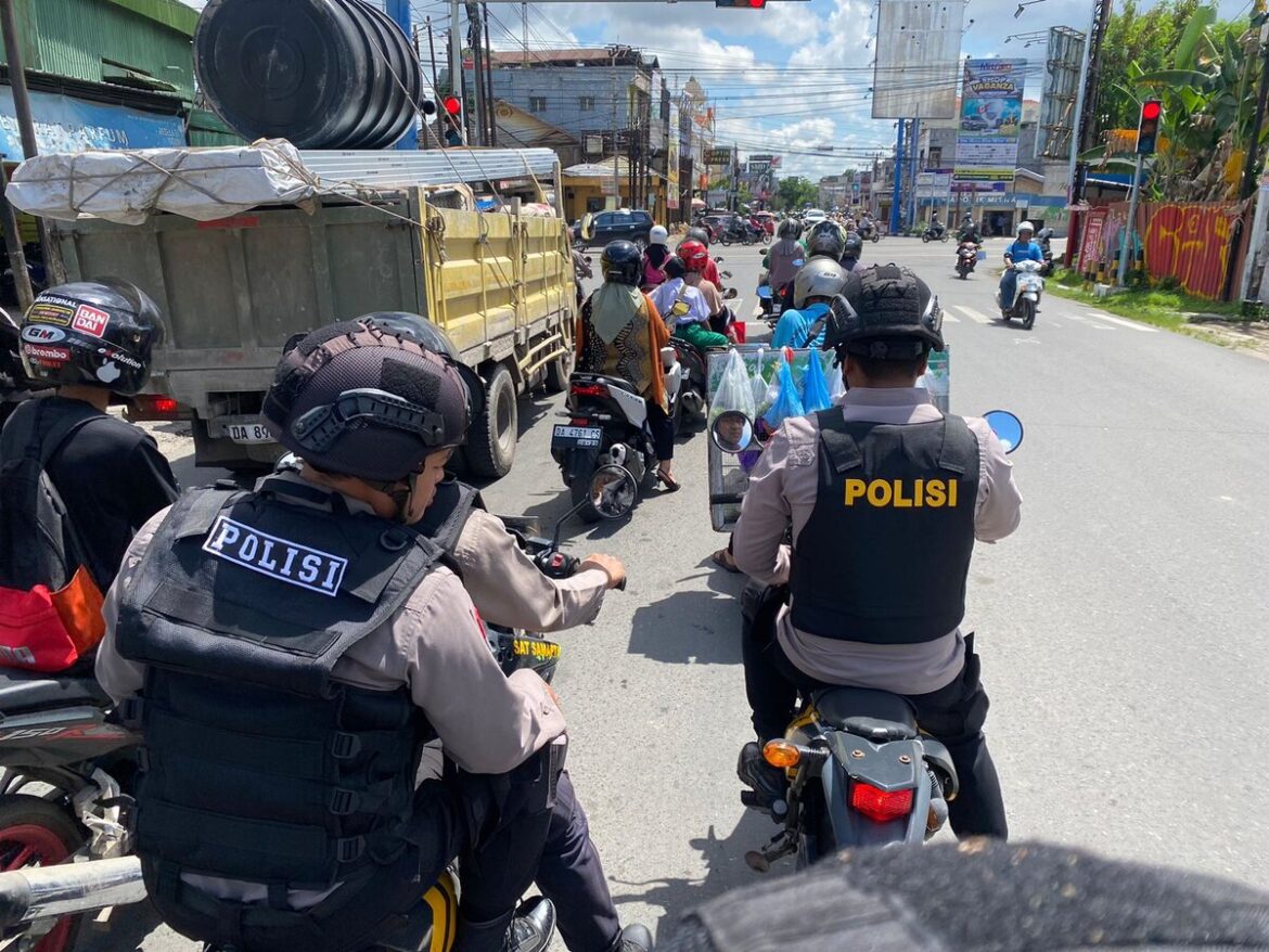 Patroli ditingkatkan pihak kepolisian terkait jelang Tahapan Pemungutan dan Penghitungan Suara Pilkada Serentak 2024, Selasa (26/11/2024). (foto:ist)