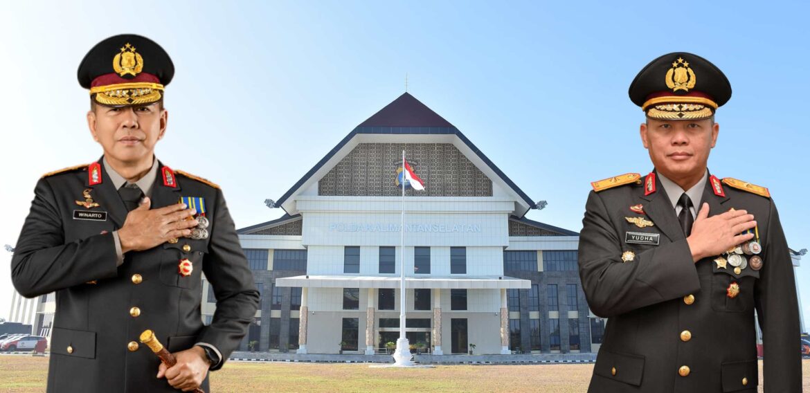 Irjen Pol Winarto, S.H., M.H (Kiri) Brigjen Pol Rosyanto Yudha Hermawan ( Kanan) (Foto Istimewa Humas Polda Kalsel)