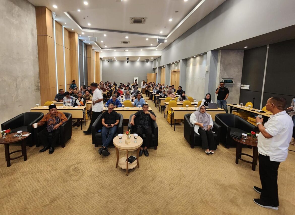 Kegiatan konsolidasi KSPSI KSPBI yang digelar di Hotel POP Banjarmasin.