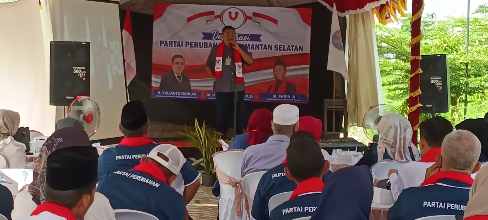 Untuk Provinsi Kalimantan Selatan (Kalsel), Partai Perubahan dideklarasikan dipusatkan kawasan kuliner Jalan A Yani Km 7 Kertak Hanyar, Kabupaten Banjar, Kalimantan Selatan (Kalsel)