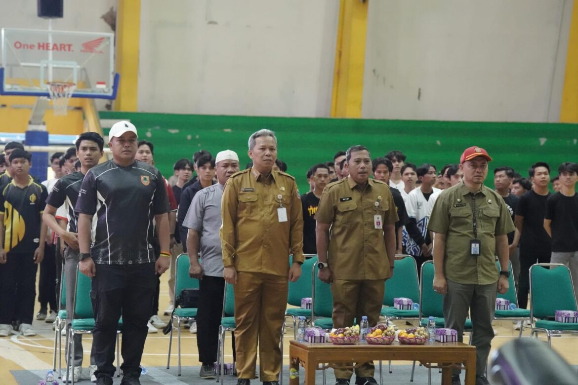 Acara pembukaan pelaksanaan Festival Esports Kalsel, Selasa (3/12/2024) di GOR Hasanuddin HM Banjarmasin. (foto: Tolah/brt)