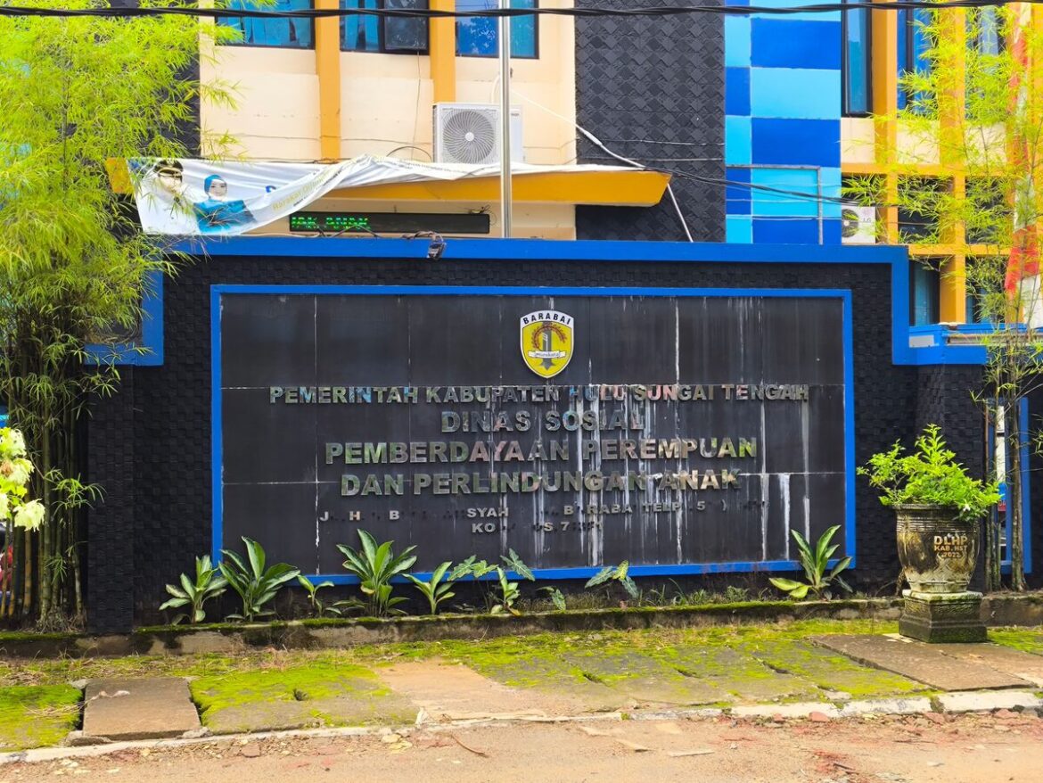 Kantor Dinas Sosial Kabupaten HST.(foto : yufanata/brt)