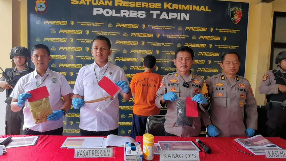 Press Release Kasus Pembunuhan Anak terhadap Ayah Kandungnya sendiri (Foto Ibnu/