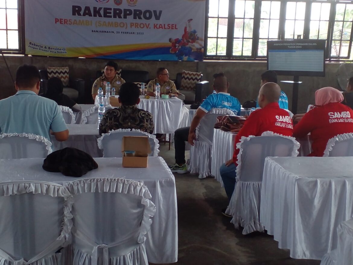 Persambi Kalsel saat menggelar Rakerprov, Kamis (20/2/2025) siang di Banjarmasin. (foto: ist/brt)