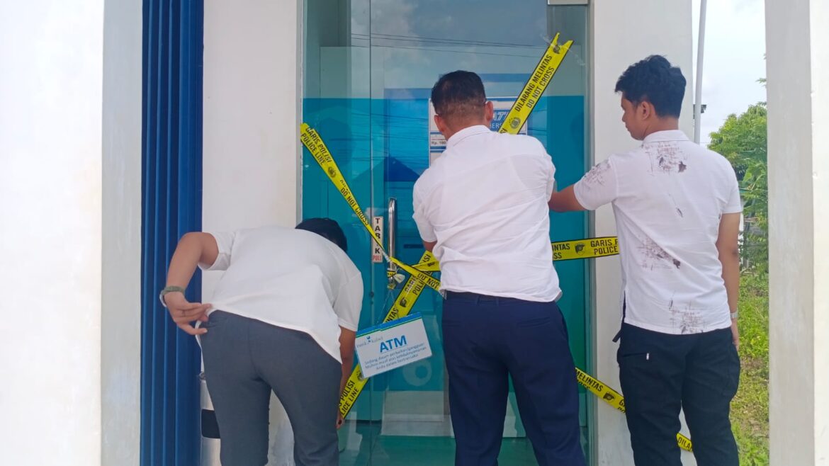 Gagalnya upaya pembobolan mesin ATM di Desa Manunggal