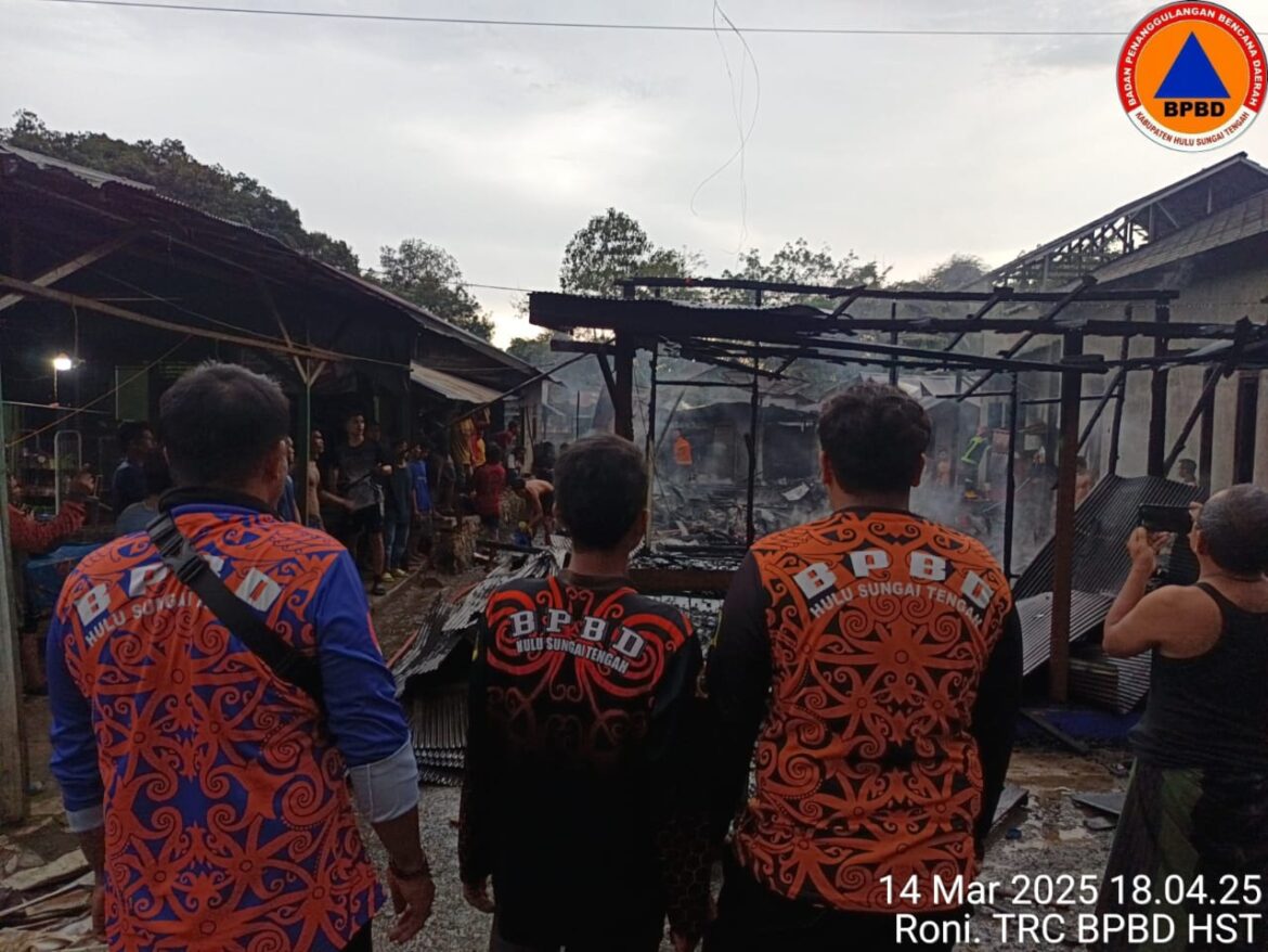 Peristiwa Kebakaran di Desa Batu Tangga (BPBD)(Foto Istimewa)