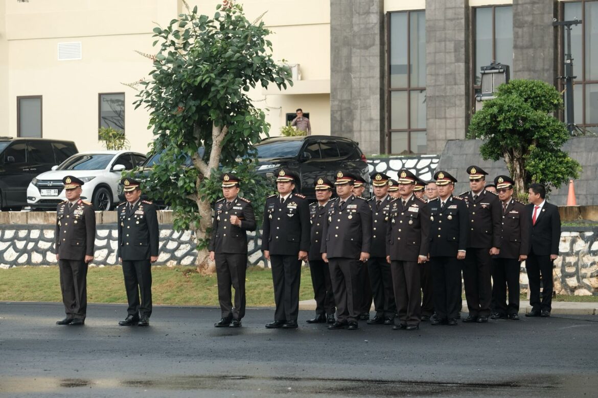 Para PJU Polda Kalsel pada saat acara di Mapolda Kalsel (Foto Iman Satria)