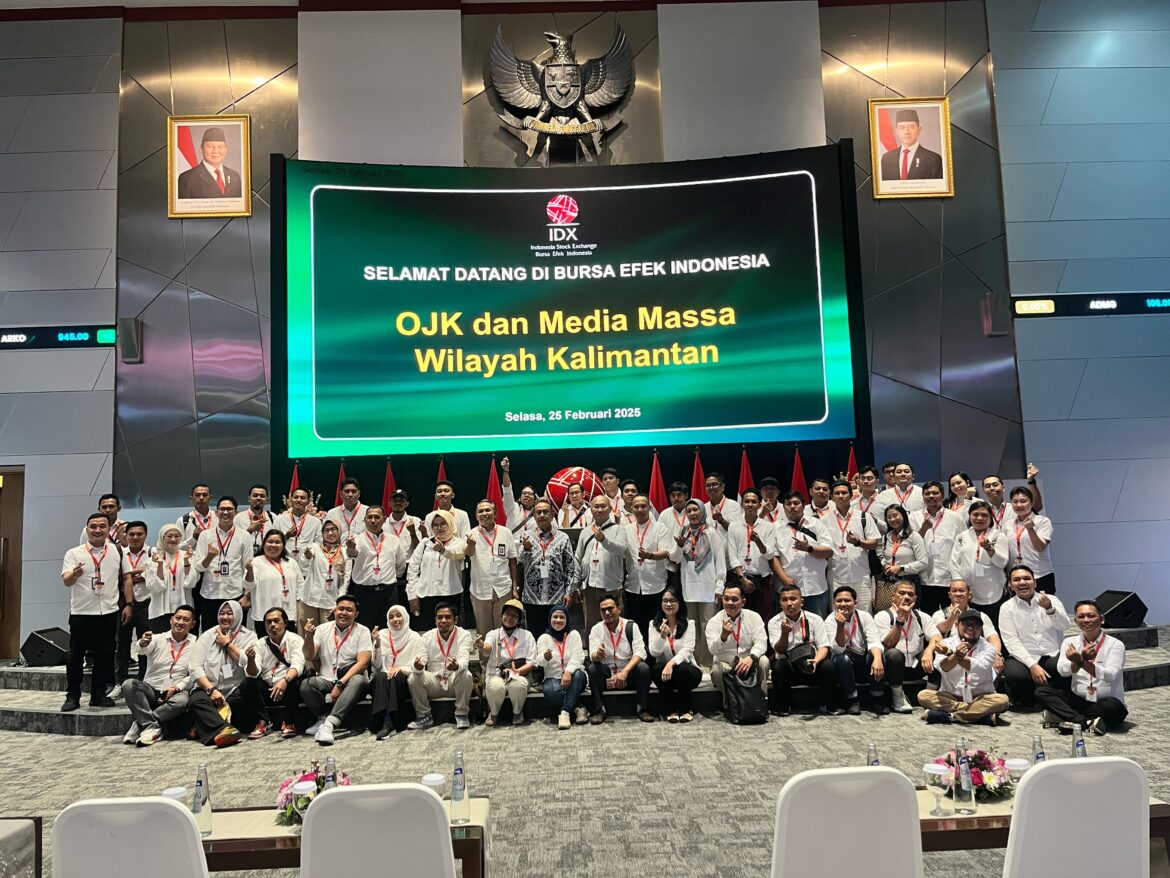Media Gathering OJK se-Kalimanta Bersama Jurnalis di Bursa Efek Indonesia (BEI) di Jakarta