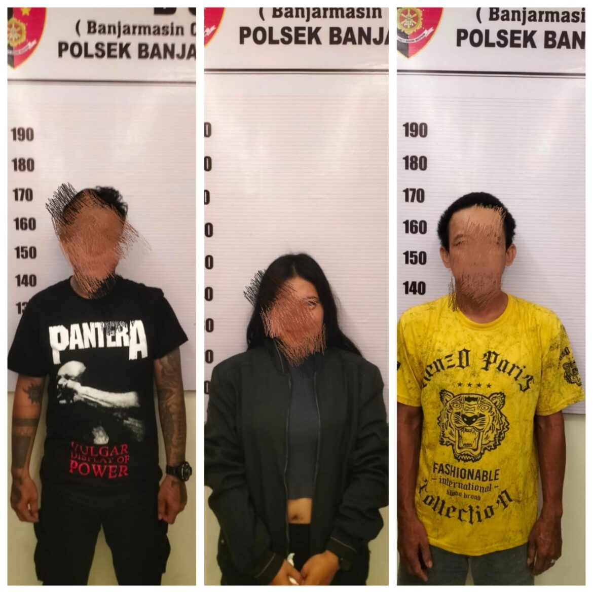 Tiga Pelaku Curanmor Diamankan Polsek Banjarmasin Utara, Selasa (11/3/2025). (Foto: Istimewa)