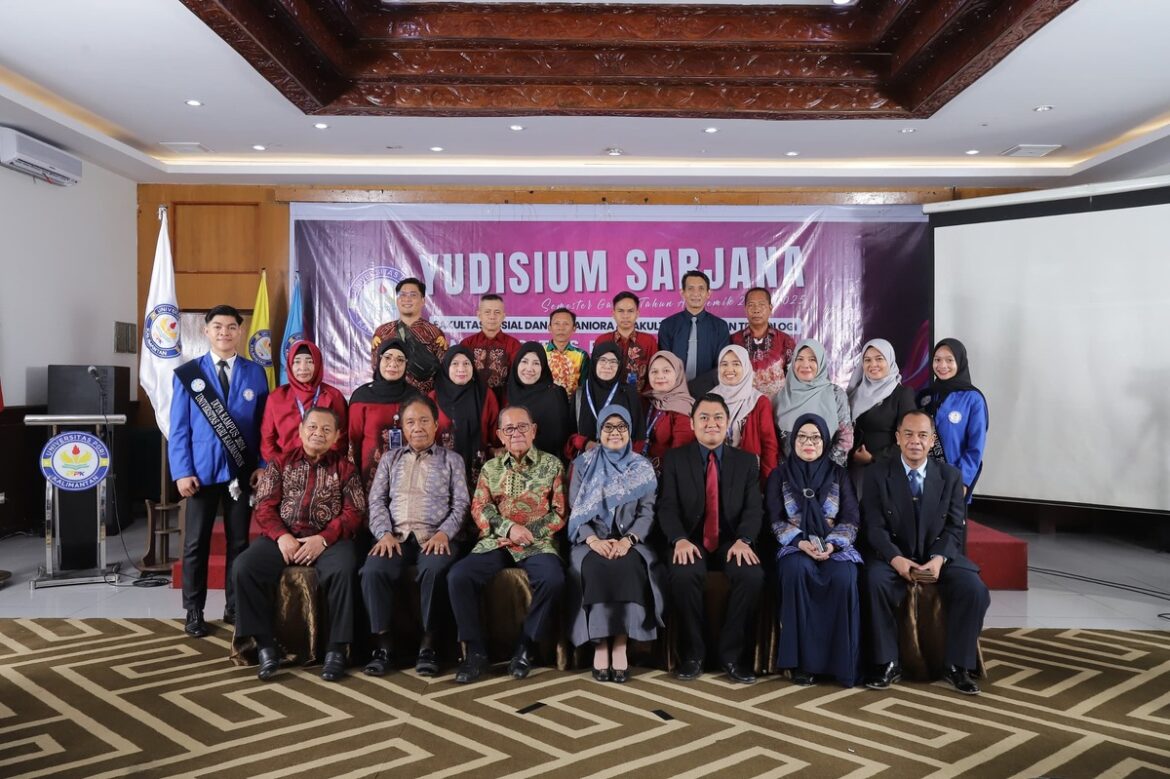 Yudisium Sarjana Semester Ganjil Tahun Akademik 2024-2025, Universitas PGRI Kalimantan, di Hotel Banjarmasin Internasional,  Kamis (17/04/2025). (Foto: ist).