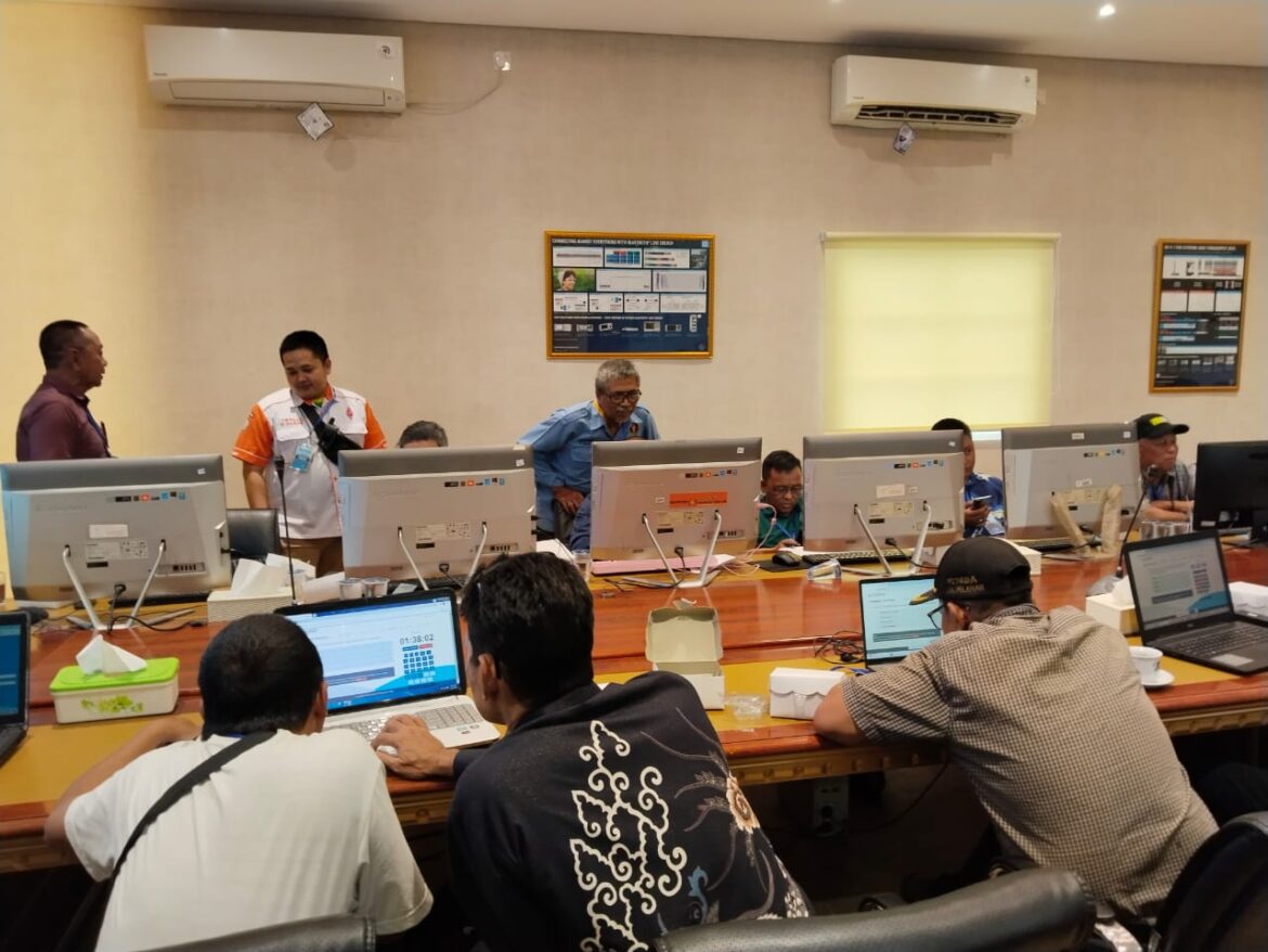 UNAR 2025 Non Reguler saat dilaksanakan di Kantor Balmon (SFR) Kelas II Banjarmasin, Minggu (20/4/2025) pagi. (foto : sum/brt)