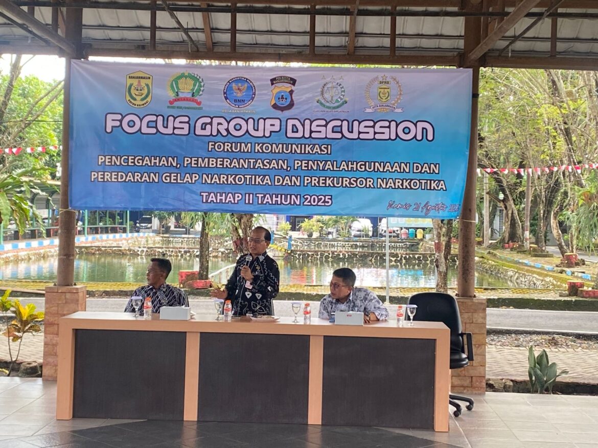 Focus Group Discussion P4GN dan Prekursor Narkotika oleh BNNK Banjarmasin.