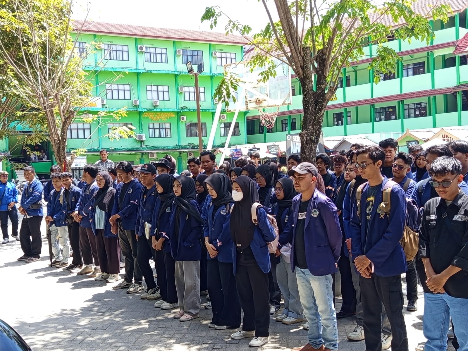 Mahasiwa Uniska Bergerak Menuju Titik Kumpul