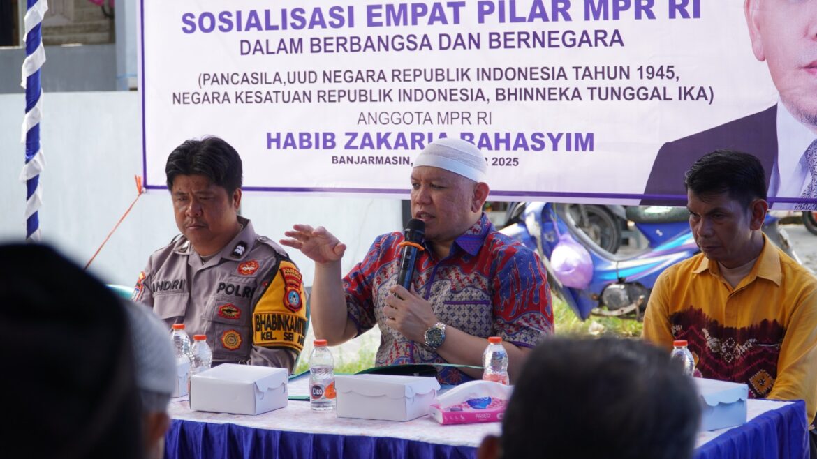 Anggota MPR RI Habib Zakaria Bahasyim Sosialisasi Empat Pilar Kebangsaan di Kelurahan Sungai Andai