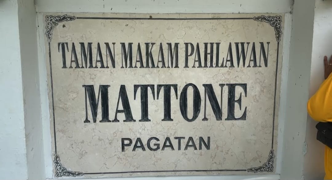 Taman Makam Pahlawan Mattone Pagatan Kecamatan Kusan Hilir Kabupaten Tanbu yang jadi lokasi kegiatan peringatan HUT ke-61 Partai Golkar.(foto : ist)