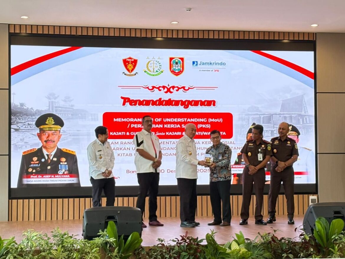 Jamkrindo Perkuat Ekosistem Pelatihan Pidana Kerja Sosial di Kalimantan Selatan