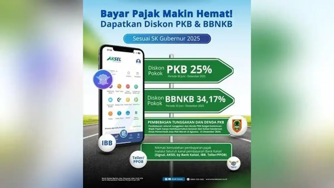 Bayar Pajak di Bank Kalsel, Banyak Diskonnya