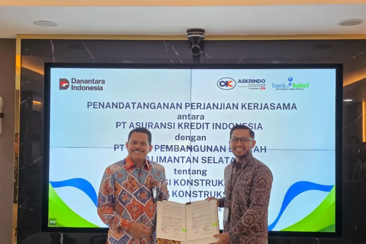 Askrindo (PT Asuransi Kredit Indonesia) menjalin kerja sama dengan menggandeng PT Bank Pembangunan Daerah Kalimantan Selatan (Bank Kalsel) untuk pengembangan perlindungan asuransi atas portofolio kredit bank, baik pada sektor konstruksi maupun nonkonstruksi.