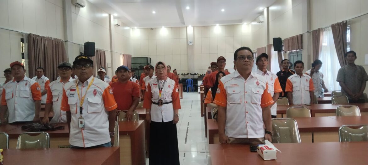 PEMBUKAAN MUSLOK - Sejumlah anggota amatir radio dan Panitia Orlok Balangan saat pembukaan Muslok VIII Tahun 2026, Sabtu (4/4/2026).(foto : sum/brt)