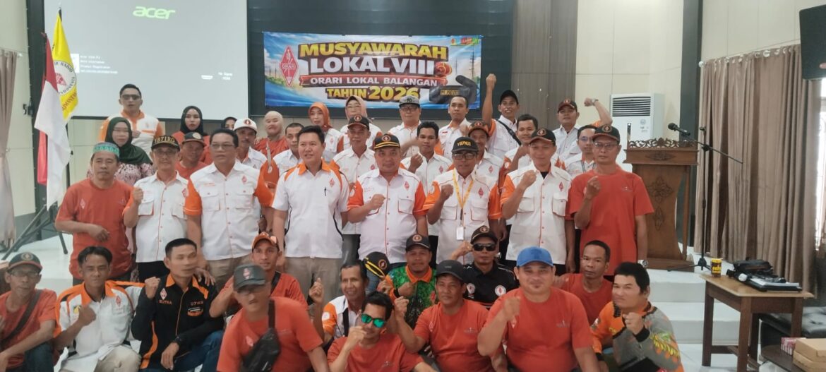 KETUA ORLOK - Muslok VIII Balangan Tahun 2026 akhirnya memilih Saiful Arif (YD7JOE) Ketua Lokal Balangan dan menetapkan Ketia DPP H Abiji (YB7IG) beserta sekretaris dan anggotanya.(foto : sum/brt)