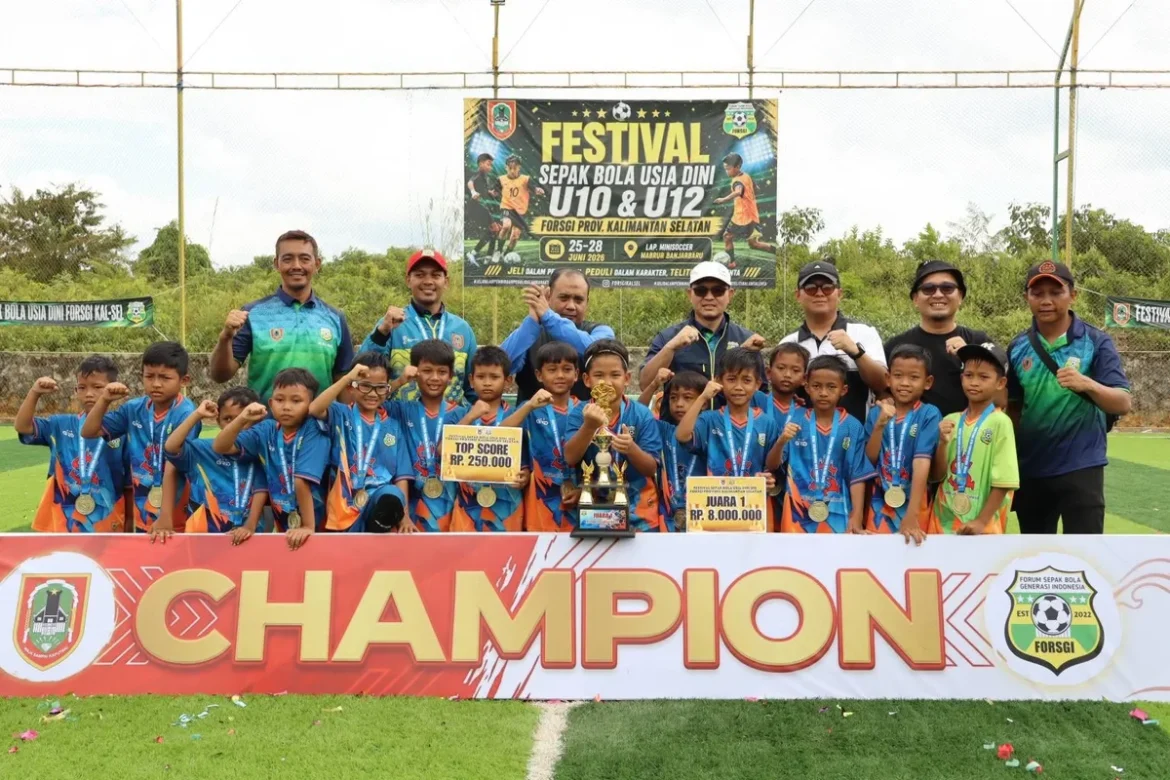 Festival sepak bola usia dini U-10 dan U-12 yang dilaksanakan Forsgi Kalsel. (foto: ist/brt)