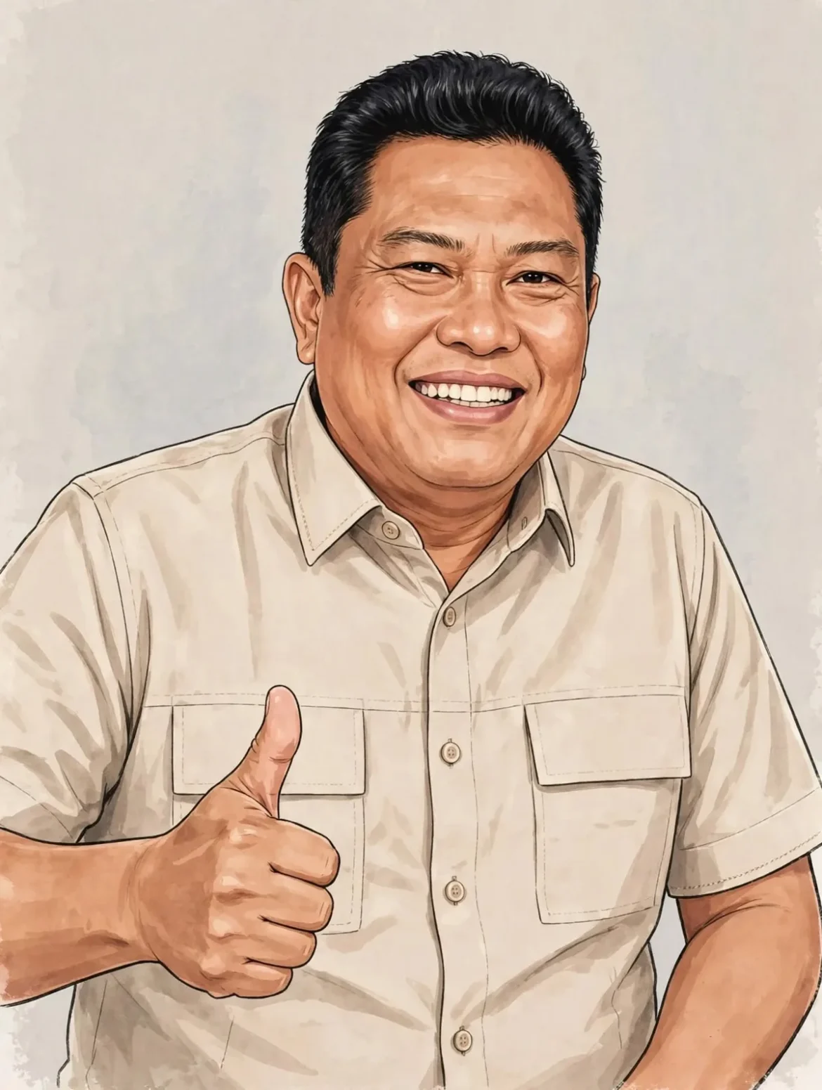 Ketua LSM Komite Anti Korupsi Indonesia (KAKI) Kalsel H. Akhmad Husaini SH MA. (Foto: Ilustrasi AI)