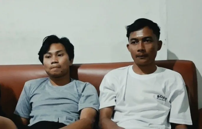 Rizky dan Akmal. (foto:gif/brt)