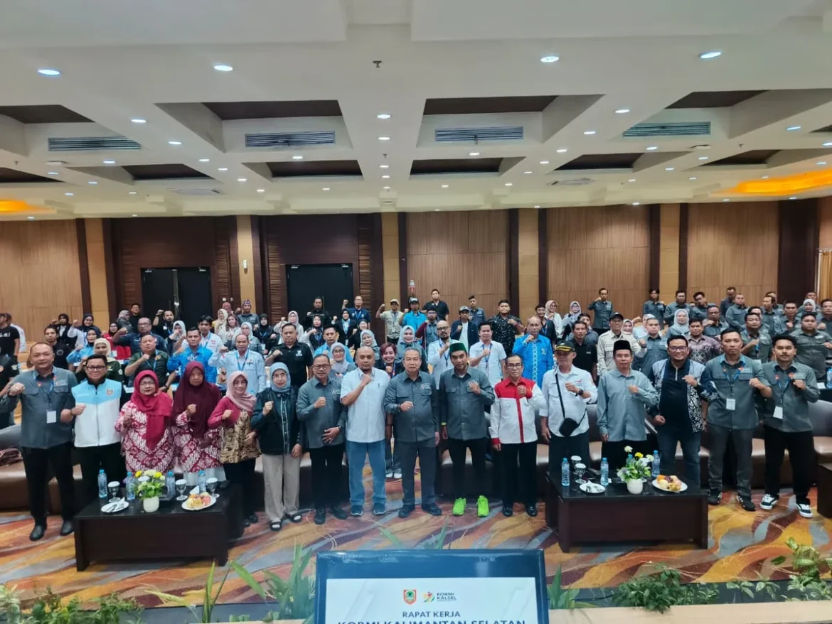 Pembukaan Rapat Kerja KORMI Kalsel, Sabtu (24/10/2026) di Hotel Aria Barito Banjarmasin.